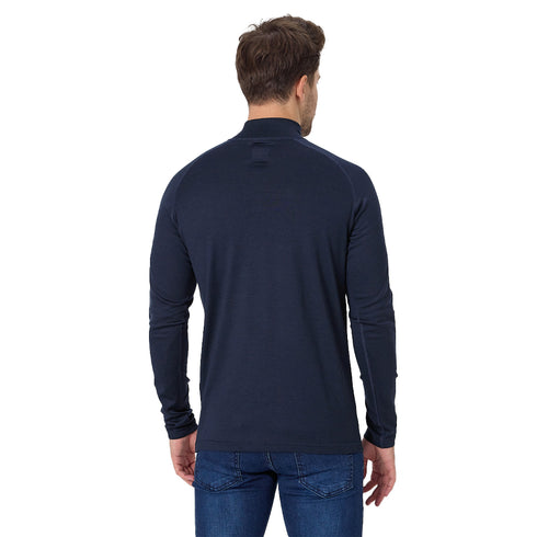 Merino 250 Pullover 1/4 Zip Herren - BORA - 100% Merinowolle